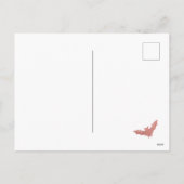 Eine Einladung Halloween Geburtstag rosa Fledermäu (Rückseite)