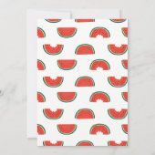 Eine Einladung in einem Melon Geburtstag (Rückseite)