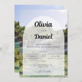 Eine Einladung mit dem Hintergrund des natürlichen (Vorne/Hinten)