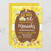 Eine Einladung Süße zu Biene (Vorne/Hinten)