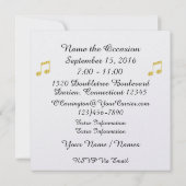 Eine Einladung zu magischen Night Gold Musikinstru (Rückseite)