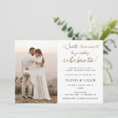 Eine Einladung zum Empfang von Wartezeiten (Stehend Vorderseite)