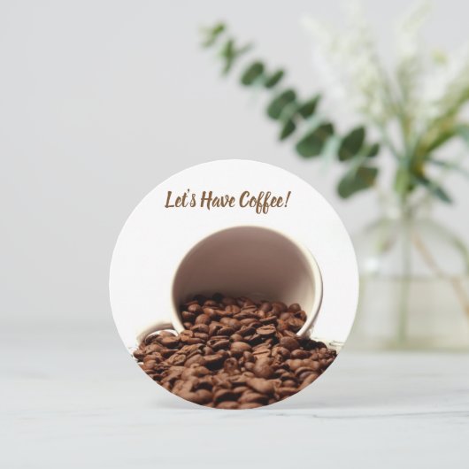 Eine Einladung zum Kaffee (Stehend Vorderseite)