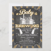 Eine Einladung zur GRILLEN "Baby ist Brewing" (Vorderseite)