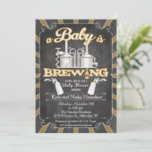 Eine Einladung zur GRILLEN "Baby ist Brewing" (Stehend Vorderseite)