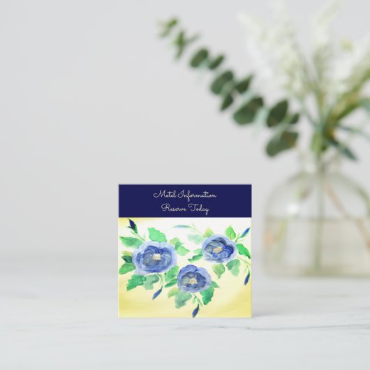 Eine Einladungs-Informationskarte für Hochzeiten Telefonnummerkarte (Stehend Vorderseite)