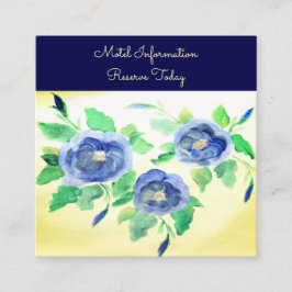 Eine Einladungs-Informationskarte für Hochzeiten Telefonnummerkarte