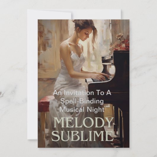 Eine Einladungskarte für die ästhetisch eingefasst (Vorderseite)