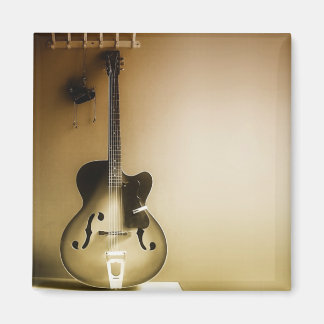 Eine einsame Gitarre Magnet
