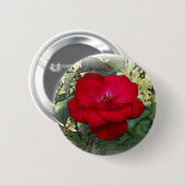 Eine einsame Rose Button (Vorne & Hinten)