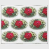 Eine einsame Rose Geschenkpapier (Flach)