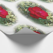 Eine einsame Rose Geschenkpapier (Ecke)