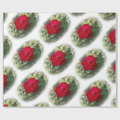 Eine einsame Rose Geschenkpapier (Flach)