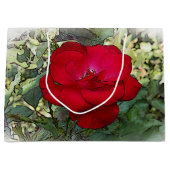 Eine einsame Rose Große Geschenktüte (Vorderseite)