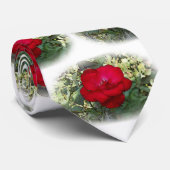 Eine einsame Rose Krawatte (Gerollt)