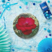 Eine einsame Rose Pappteller (Party)