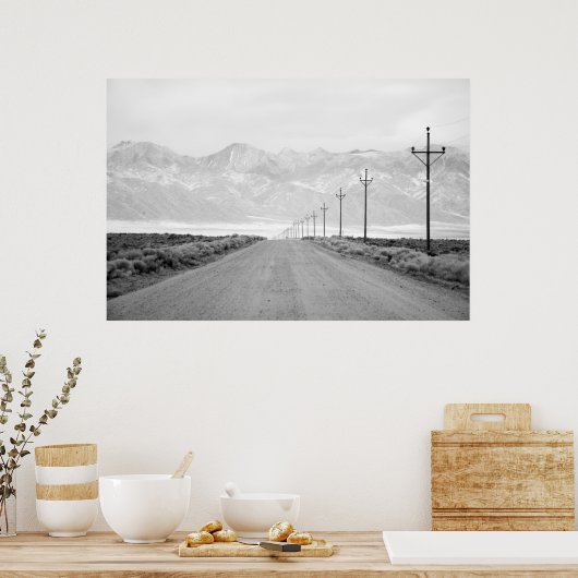Eine einsame Straße und Power | San Juan Mountains Poster (Küche)