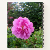 Eine einzelne rosa Blume Notizblock (Rückseite)