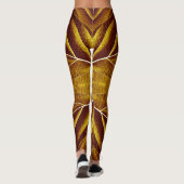 Eine einzigartige braune Textur "Ratti_Creative_Ar Leggings (Rückseite)