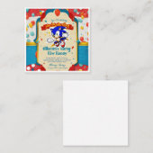 eine einzigartige Einladungskarte zum Geburtstag (Vorne/Hinten)