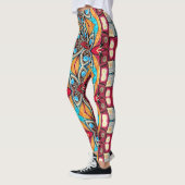 Eine einzigartige farbenfrohe "Ratti_Creative_Arts Leggings (Links)