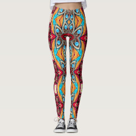 Eine einzigartige farbenfrohe "Ratti_Creative_Arts Leggings