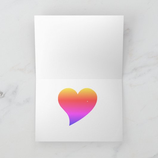 Eine einzigartige Grußkarte für Abschluss oder Geb Karte (Innenseite)