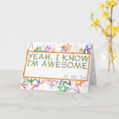 Eine einzigartige Grußkarte für Abschluss oder Geb Karte (Gelbe Blume)