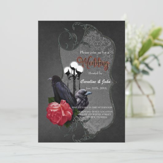 Eine einzigartige Hochzeit Einladung (Stehend Vorderseite)