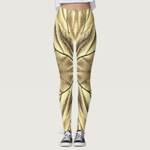 Eine einzigartige Holzstruktur "Ratti_Creative_Art Leggings