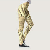 Eine einzigartige Holzstruktur "Ratti_Creative_Art Leggings (Rechts)