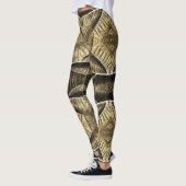 Eine einzigartige Holzstruktur "Ratti_Creative_Art Leggings (Links)