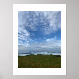 Eine einzige Bank California Color Fotografie Poster