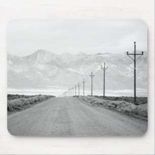 Eine einzige Straße und Power-Linien San Juan Mousepad