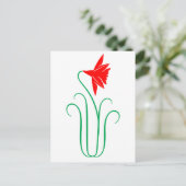 Eine ELEGANTE Blume anzeigen Postkarte (Stehend Vorderseite)