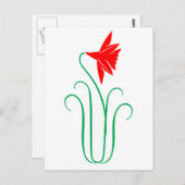 Eine ELEGANTE Blume anzeigen Postkarte (Vorne/Hinten)