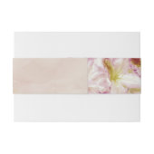 Eine elegante, blumengeschmückte Rose Einladungsbanderole (Rückseitenbeispiel)