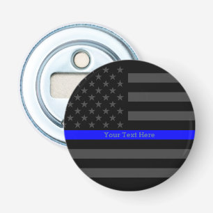 Eine elegante dünne blaue Linie US-Flagge Flaschenöffner