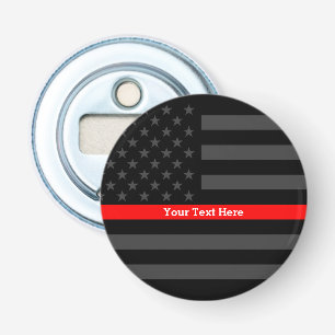 Eine elegante dünne rote Linie US-Flagge Flaschenöffner