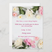 Eine elegante Einladung für Blume-Liebhaber (Vorne/Hinten)