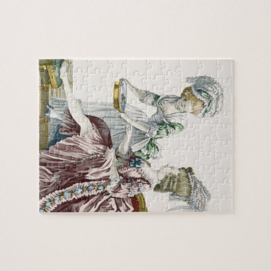 Eine elegante Frau, die ihre Füße wäscht, Puzzle (Horizontal)