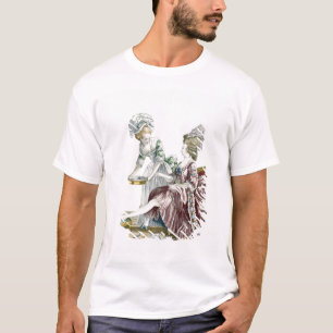 Eine elegante Frau, die ihre Füße wäscht, T-Shirt