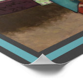 Eine elegante Frau im Élysée Montmartre Poster (Ecke)