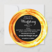 Eine elegante Goldring-Einladung Einladung (Vorderseite)