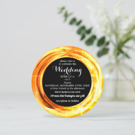 Eine elegante Goldring-Einladung Einladung