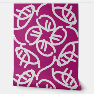 Eine elegante Magenta-Tapete "Ratti_Creative_Arts" Tapete