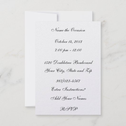 Eine elegante rosa Multifunktionsleiste - SRF Einladung (Rückseite)