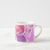 Eine elegante Tasse mit Blumen und Mauve Espresso (Rechts)