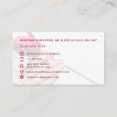 Eine elegante Visitenkarte für den Nail Salon (Rückseite)