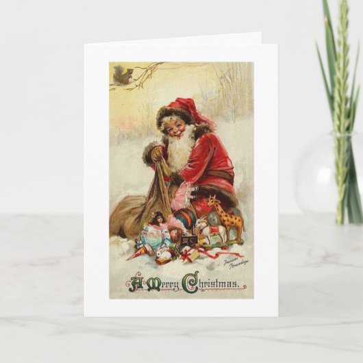 Eine Elfische-Weihnachtskarte Feiertagskarte (Vorderseite)